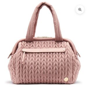 Pink Quilted Diaper Bag
